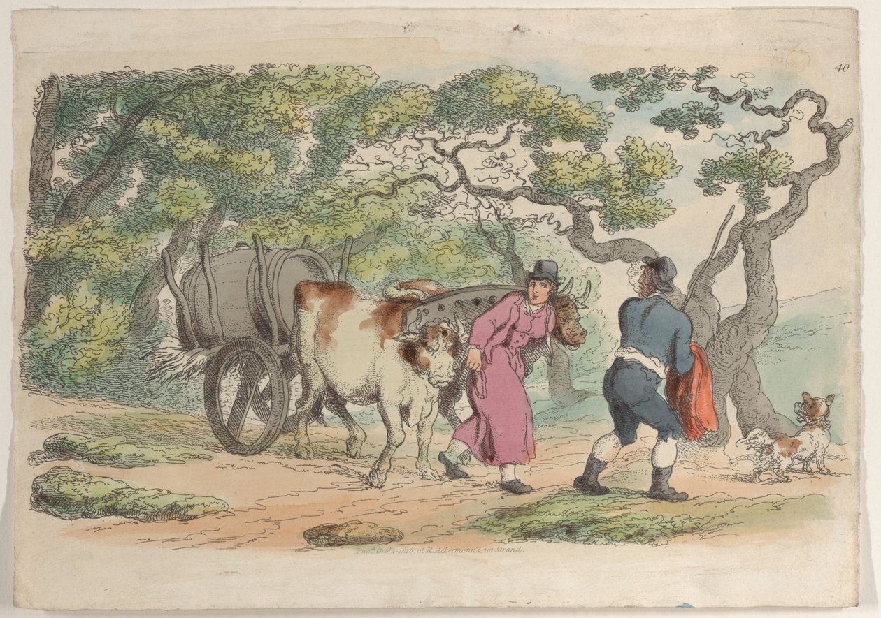 Plaat 40, uit Wereld in Miniatuur, 1816 door Thomas Rowlandson