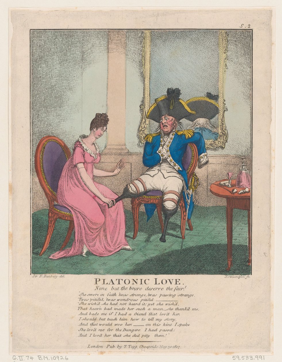 Platonische liefde door Thomas Rowlandson