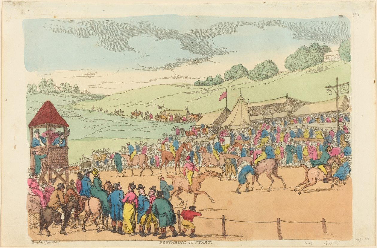 Voorbereiden om te Vertrekken door Thomas Rowlandson
