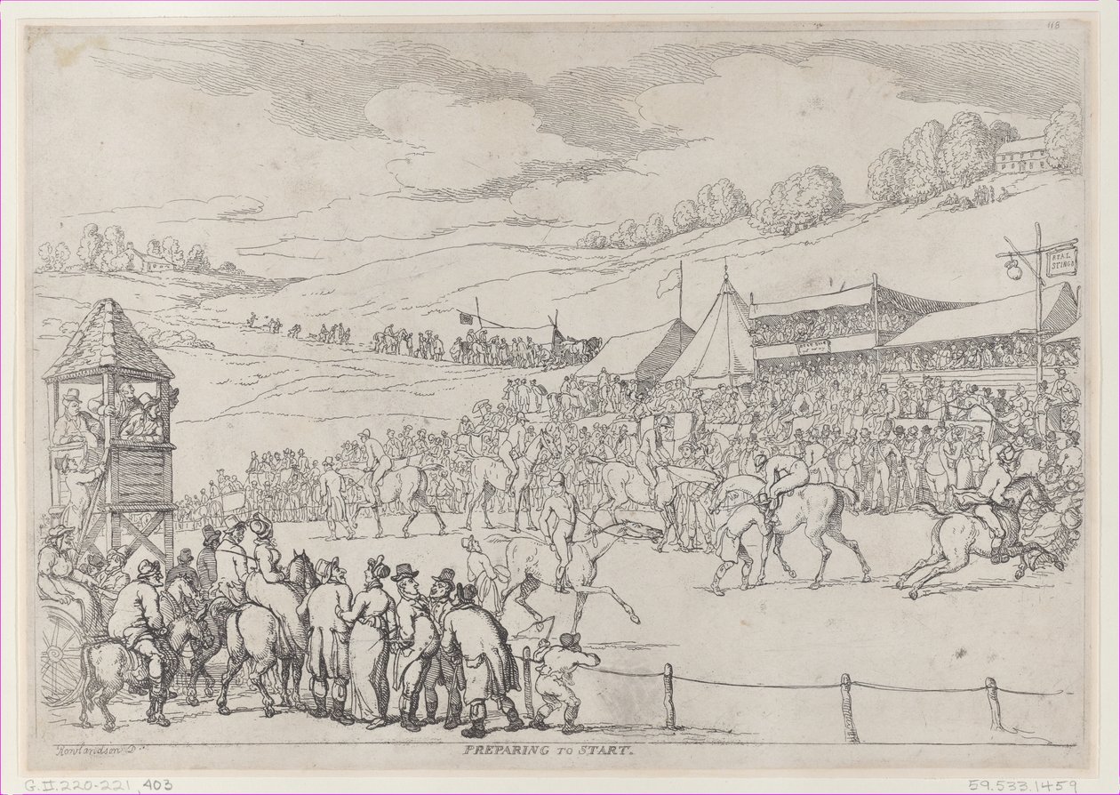 Voorbereiding om te Vertrekken, 30 september 1811 door Thomas Rowlandson