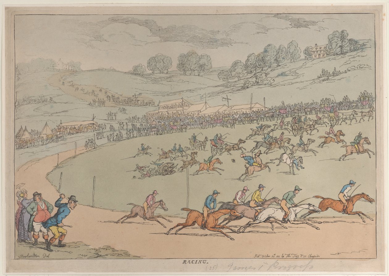 Racen, 20 oktober 1811 door Thomas Rowlandson