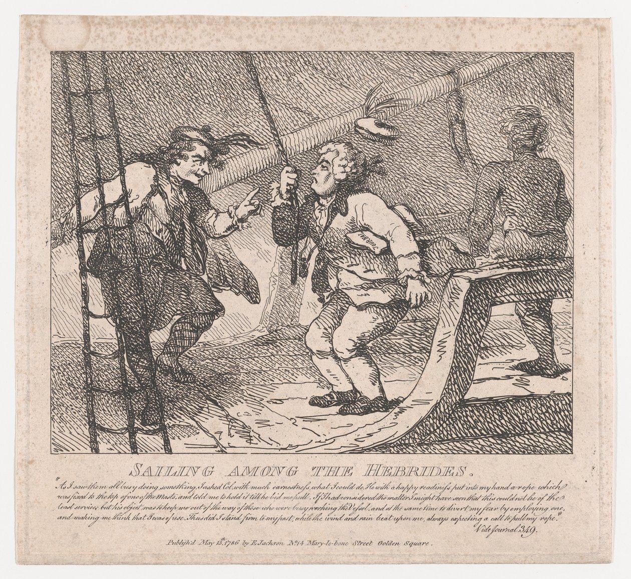 Zeilen tussen de Hebriden door Thomas Rowlandson