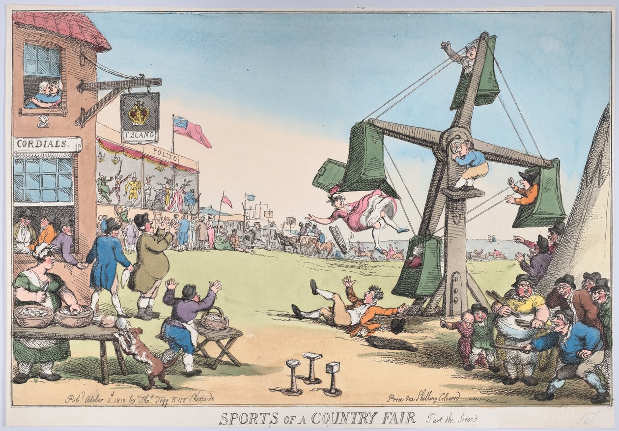 Sporten op een dorpskermis, deel twee door Thomas Rowlandson