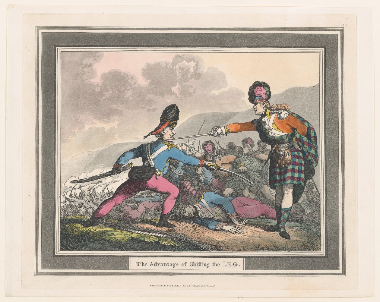 Het Voordeel van het Verplaatsen van het Been door Thomas Rowlandson