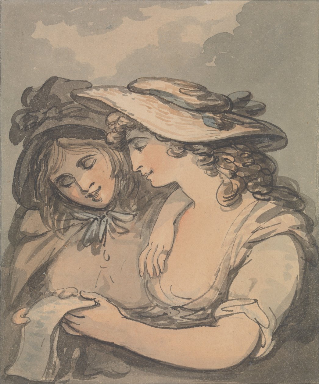 De balladezangers door Thomas Rowlandson
