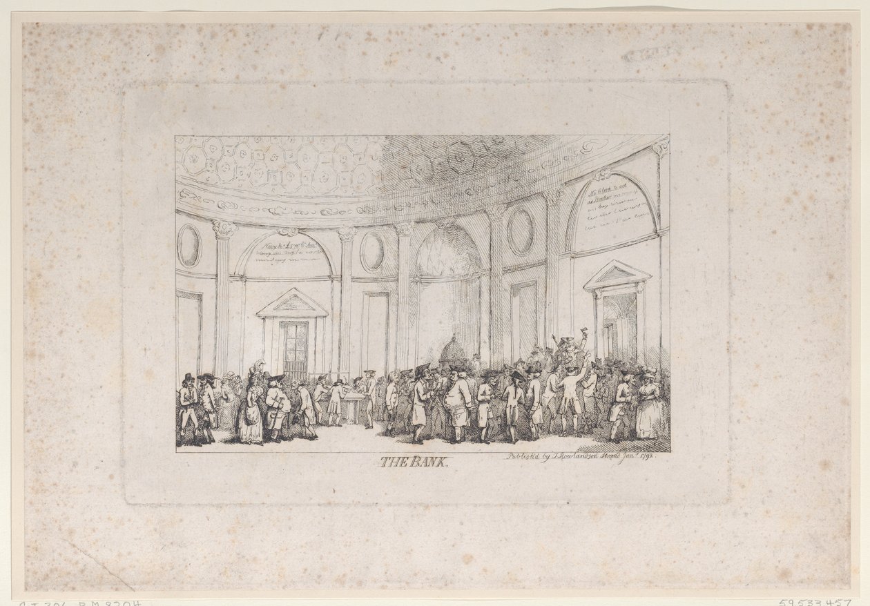 De bank door Thomas Rowlandson