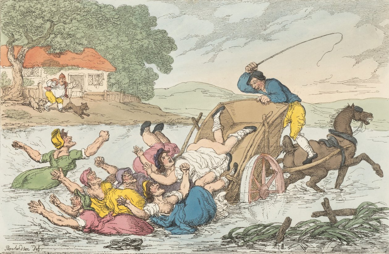 De voerman en de zigeuners, 10 mei 1815 door Thomas Rowlandson