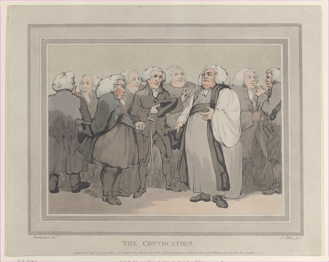 De convocatie, september 1785 door Thomas Rowlandson