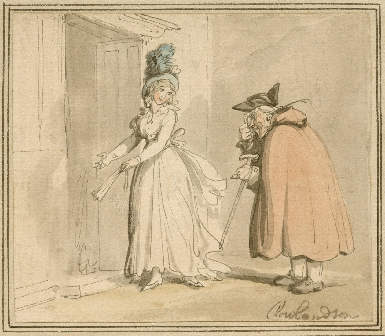 De courtisane door Thomas Rowlandson