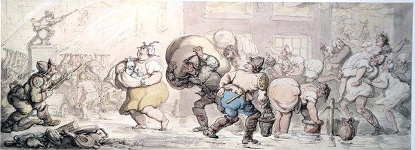 De brand door Thomas Rowlandson