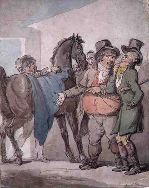 De Paardenhandel door Thomas Rowlandson