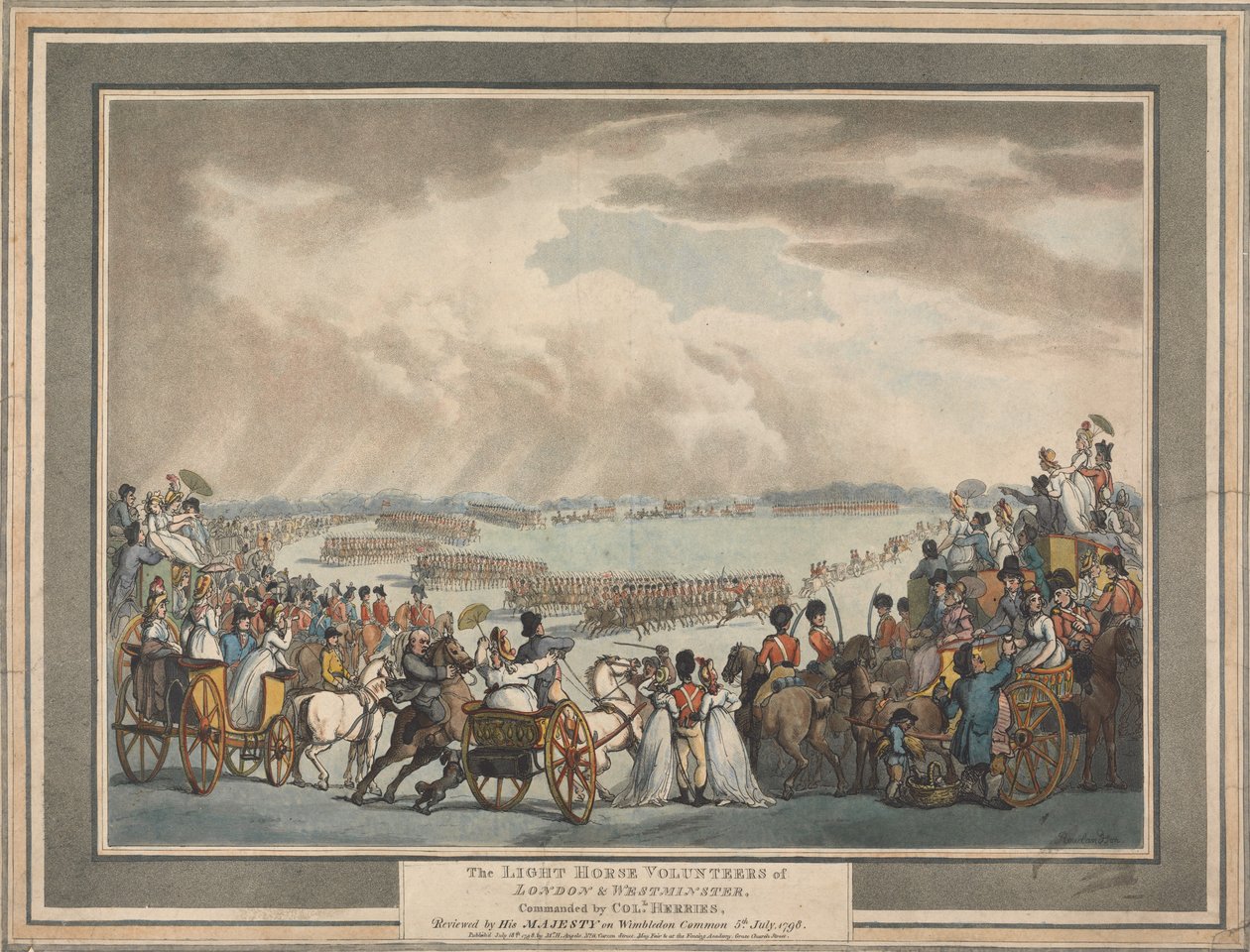 De vrijwilligers van The Light House in Londen en Westminster door Thomas Rowlandson