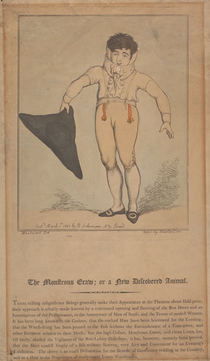 De monsterlijke kruip; of een nieuw ontdekt dier door Thomas Rowlandson