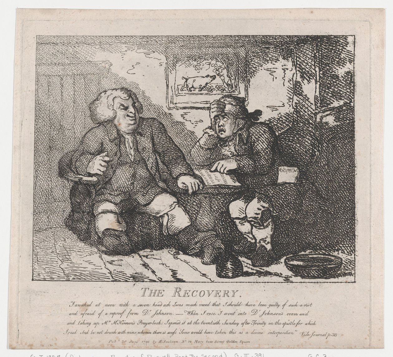 De Herstel Pittoreske Schoonheden van Boswell, Deel Twee, 20 juni 1786 door Thomas Rowlandson