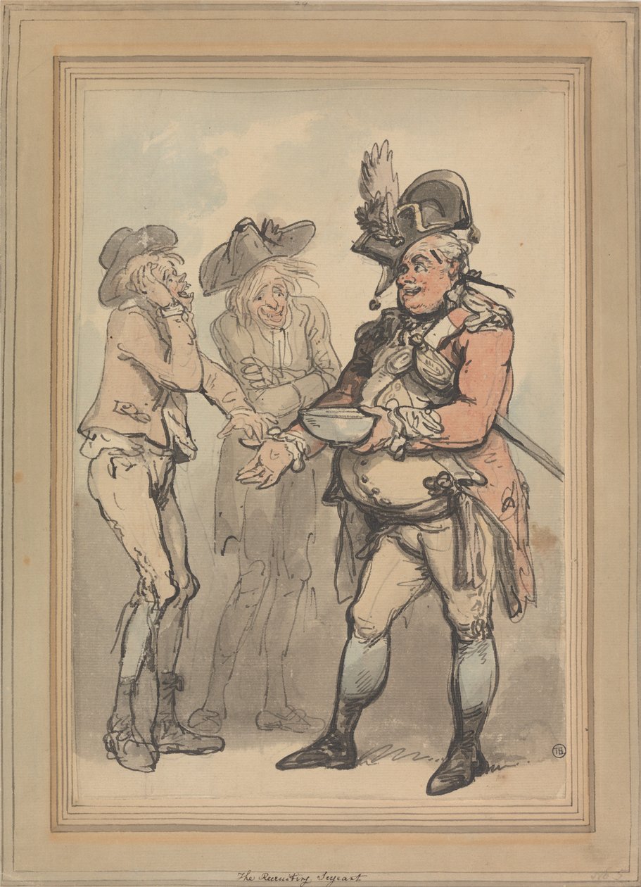 De wervingssergeant door Thomas Rowlandson
