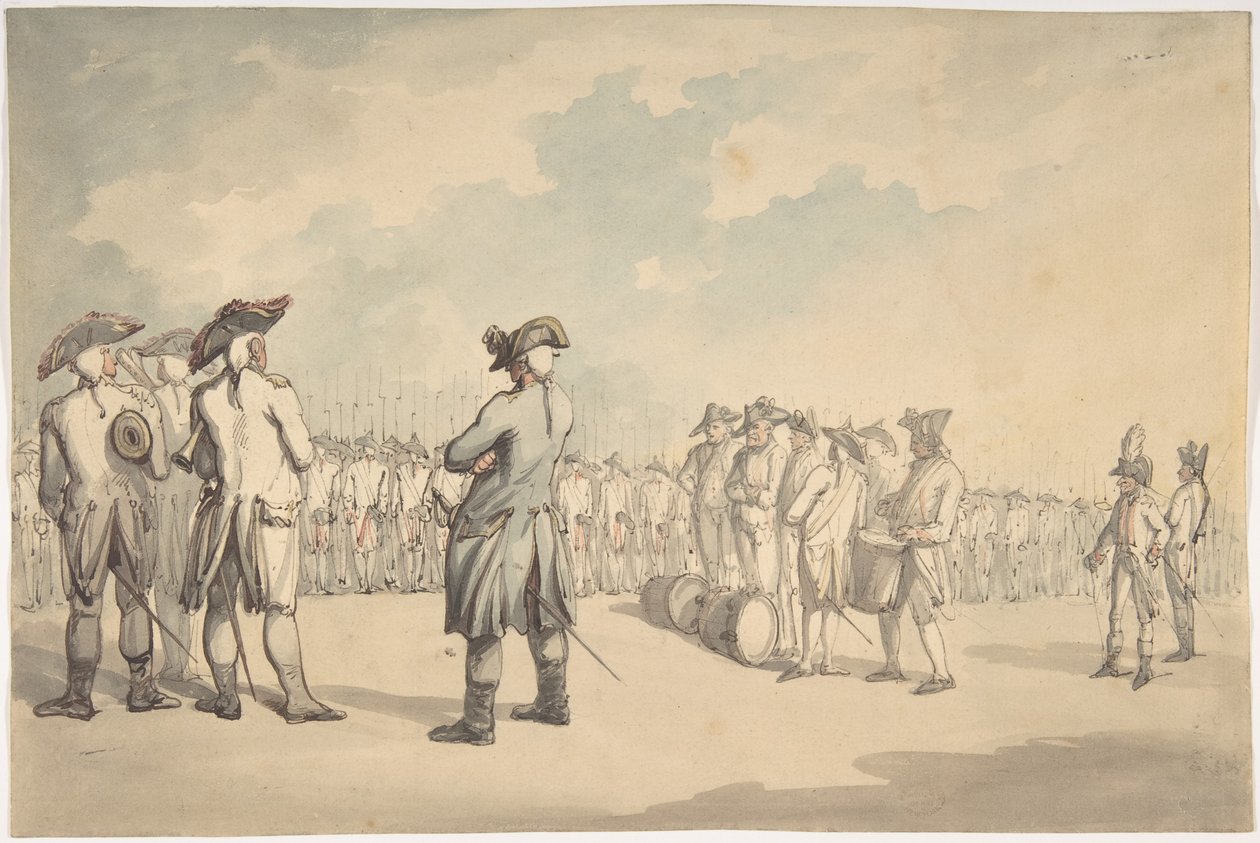 De revue door Thomas Rowlandson