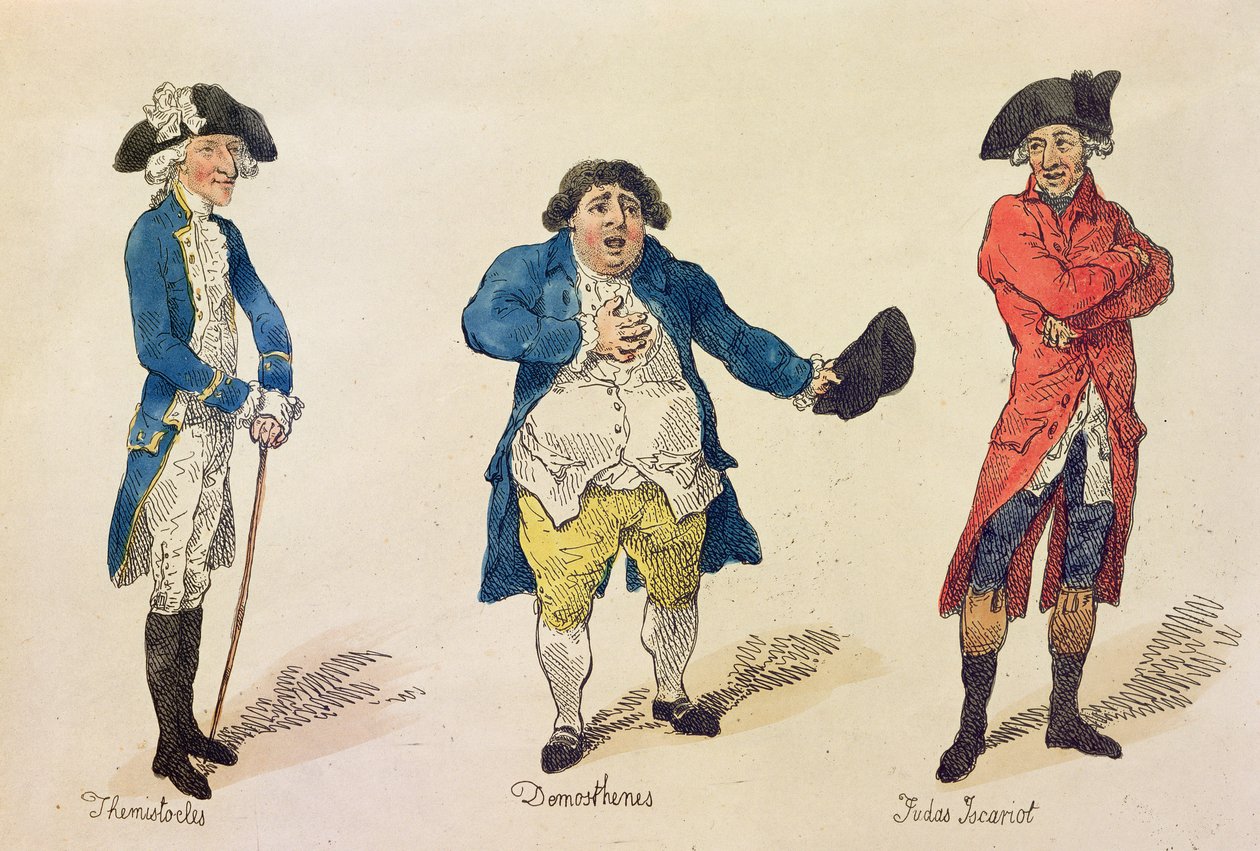 De Rivaliserende Kandidaten, frontispice in het boek History of the Westminster Election.. door Lovers of Truth and Justice, Londen, 1784 door Thomas Rowlandson