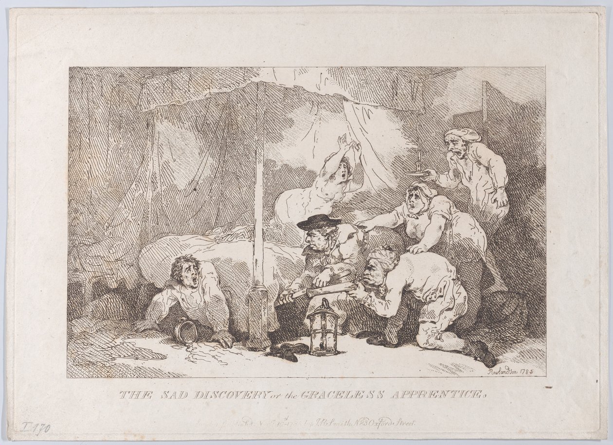 De trieste ontdekking van de onbehouwen leerling door Thomas Rowlandson