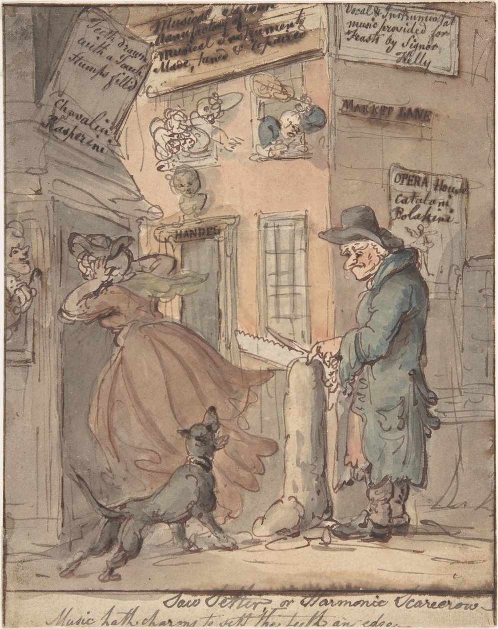 De zaaginsteller door Thomas Rowlandson