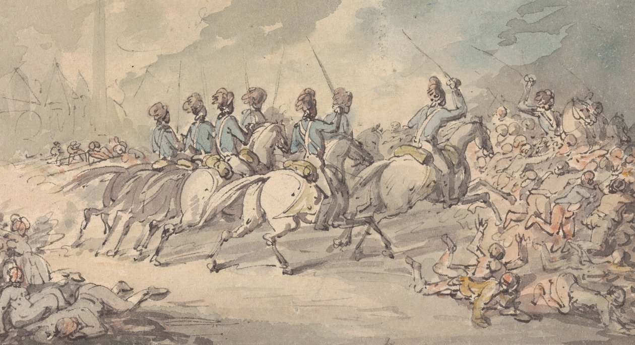 De Surrey Fencibles verdrijven de relschoppers in St George