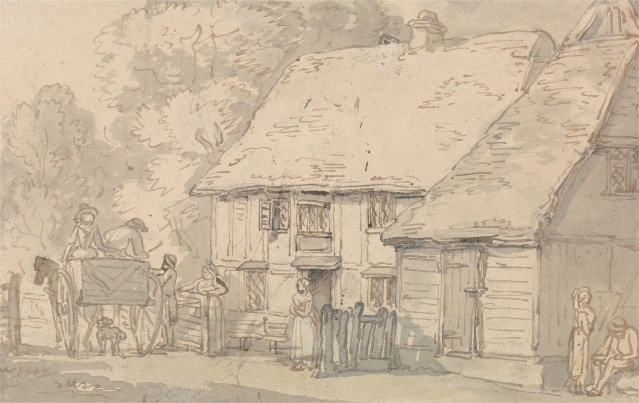 De tolpoort door Thomas Rowlandson