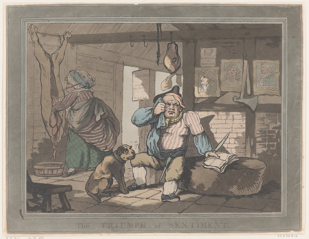 De Triomf van Sentiment, 15 januari 1787 door Thomas Rowlandson