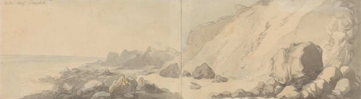 The Undercliff, Steephill, Isle of Wight door Thomas Rowlandson