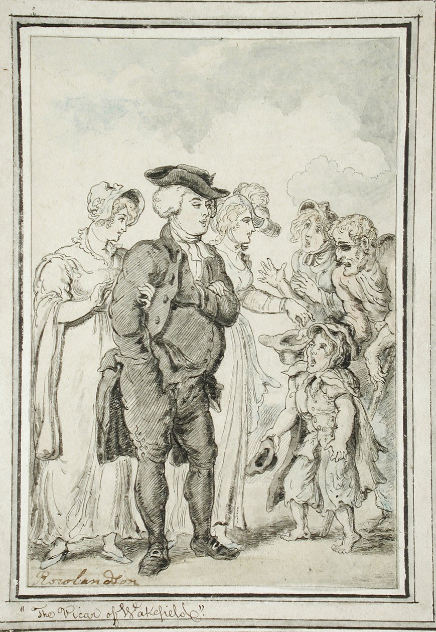 De dominee van Wakefield door Thomas Rowlandson