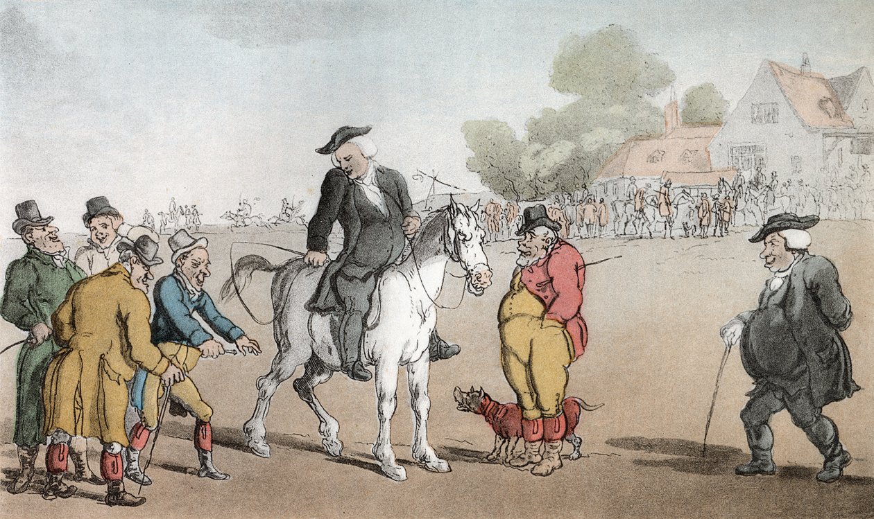De dominee verkoopt zijn paard, illustratie uit 