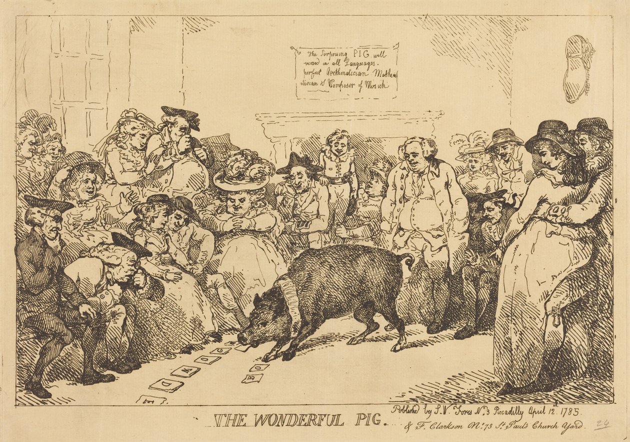 Het prachtige varken door Thomas Rowlandson
