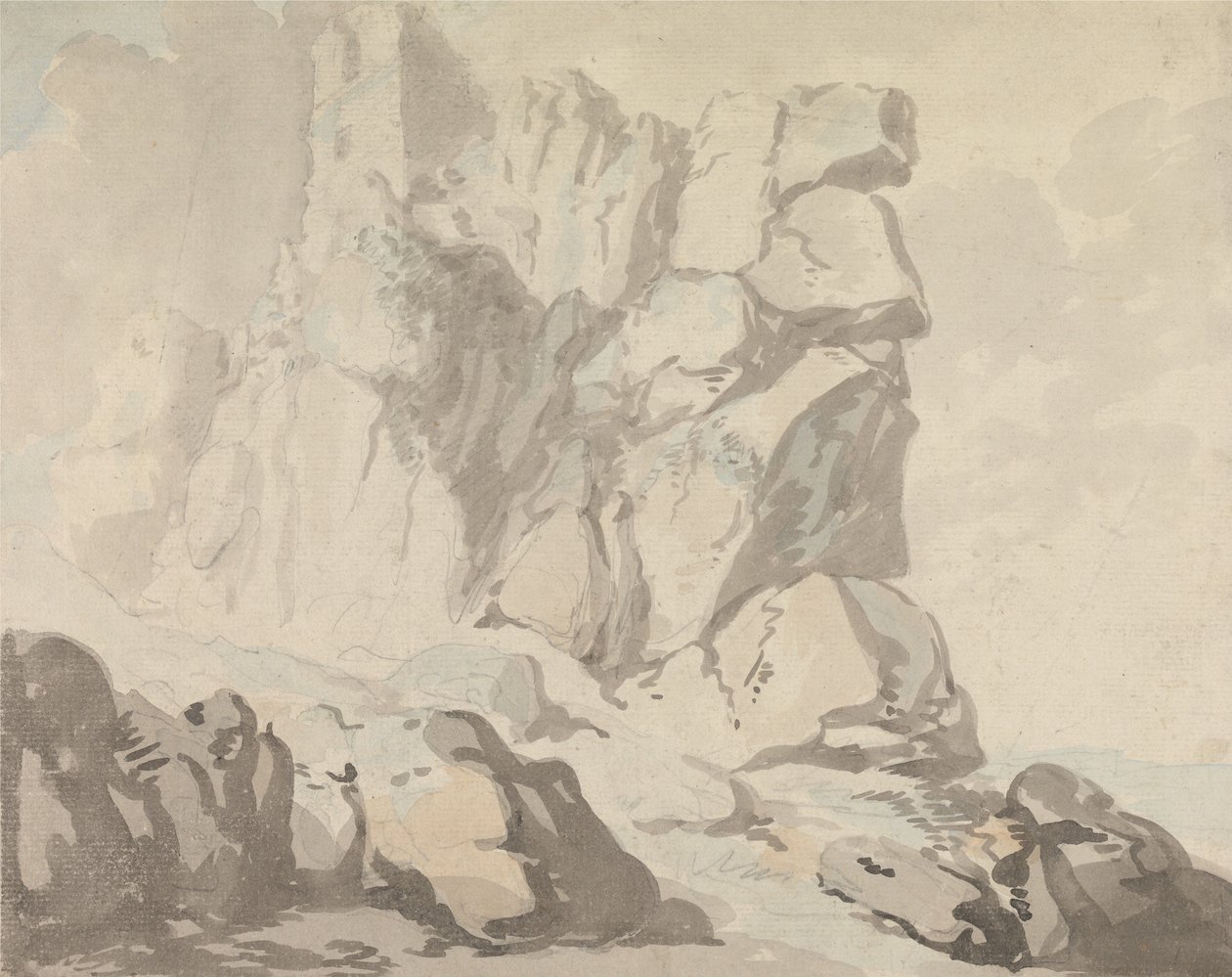 Kasteel van Tintagel door Thomas Rowlandson
