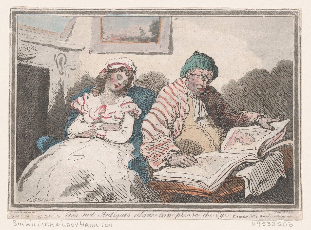 Het zijn niet Alleen Antiek die het Oog kunnen Plezieren, of Smaken Verschillen, 20 november 1786 door Thomas Rowlandson