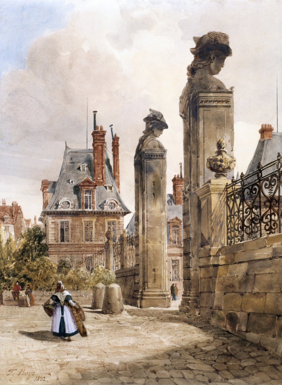 Grille des Hermès, Porte Dauphine, Paleis van Fontainebleau door Thomas Shotter Boys