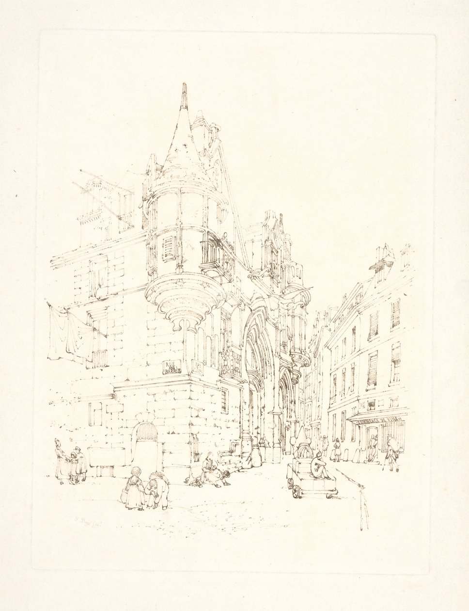 Hotel de Sens, Parijs door Thomas Shotter Boys
