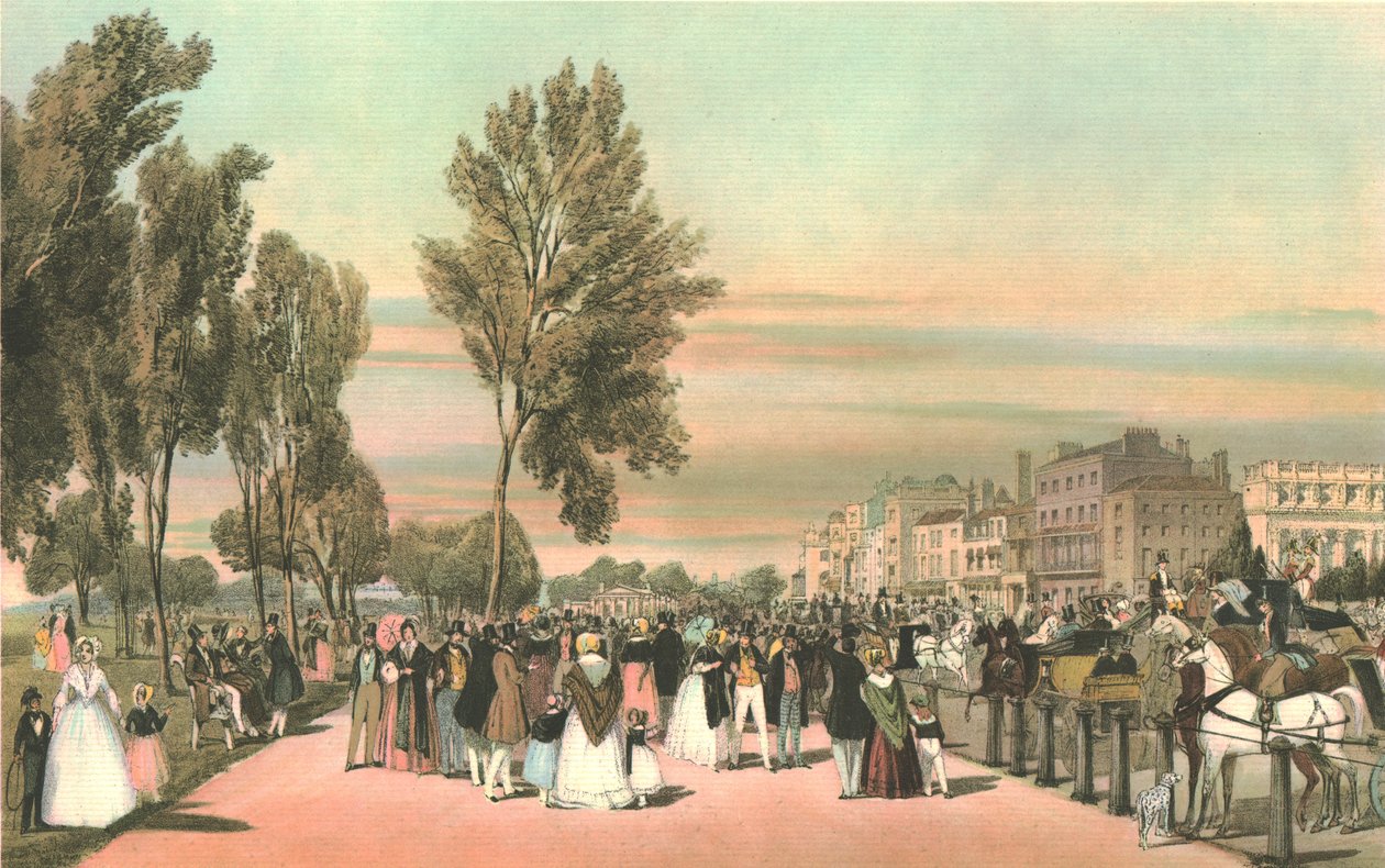Hyde Park bij Grosvenor Gate door Thomas Shotter Boys