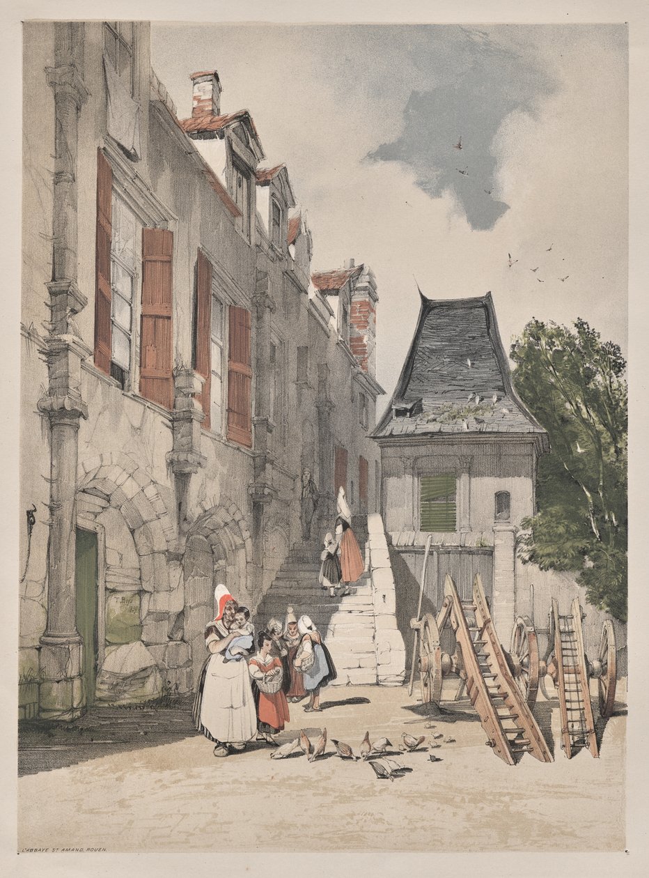 Pittoreske architectuur in Parijs, Gent, Antwerpen, Rouen: L
