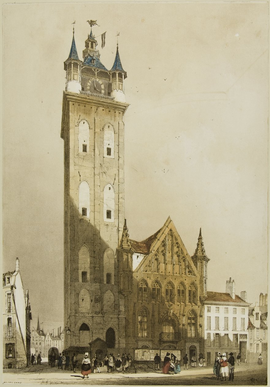 Pittoreske Architectuur in Parijs, Gent, Antwerpen, Rouen, enz. door Thomas Shotter Boys