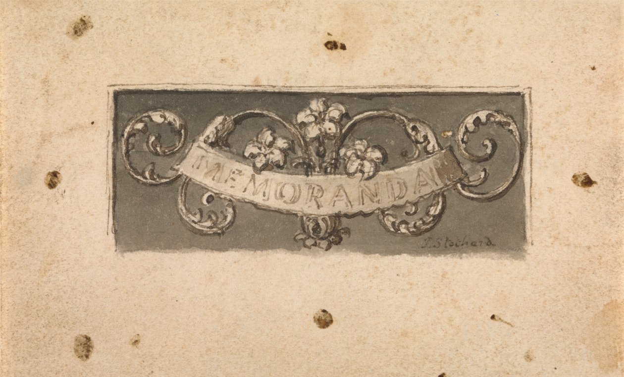 Aantekeningen door Thomas Stothard