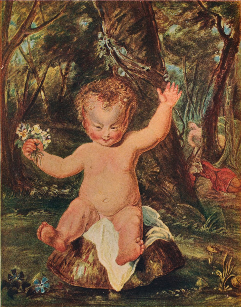 Puck, naar een aquareltekening van Stoddart, naar Reynolds, 1789, 1903 door Thomas Stothard