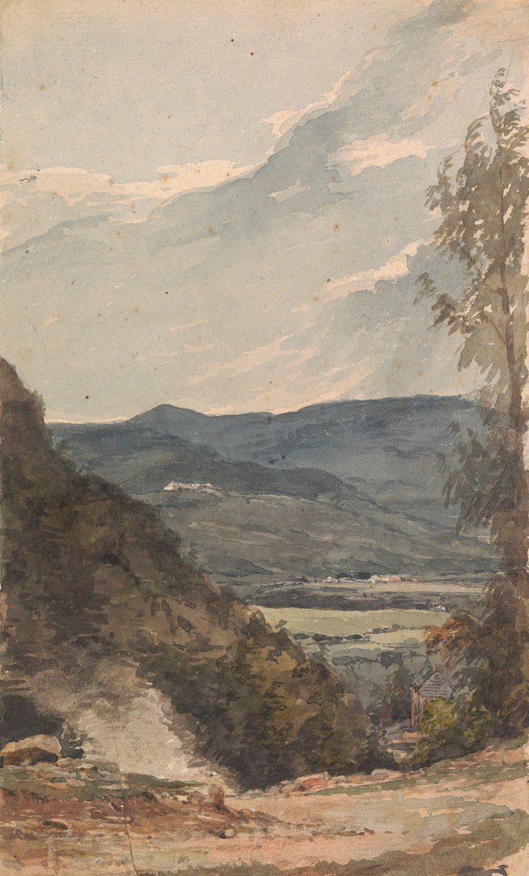 Fort Putnam vanaf de overkant van de rivier door Thomas Sully