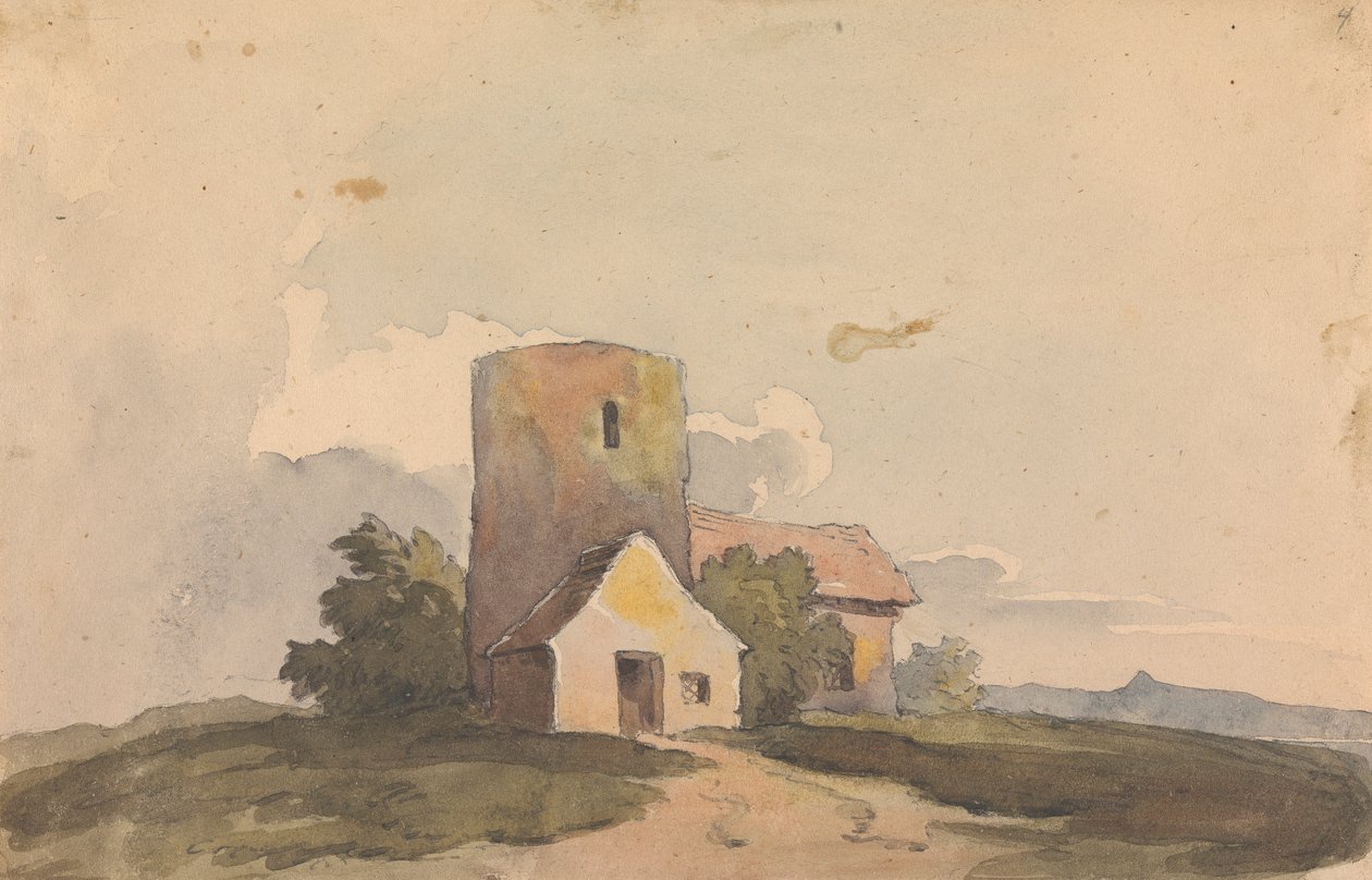 Landschap met Gebouwstructuur door Thomas Sully