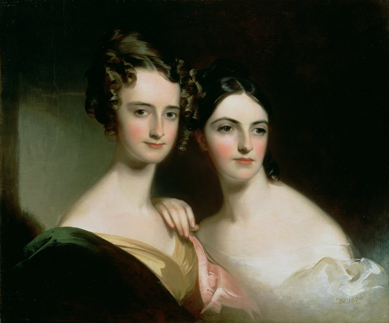 Portret van Ellen en Mary McIlvaine door Thomas Sully