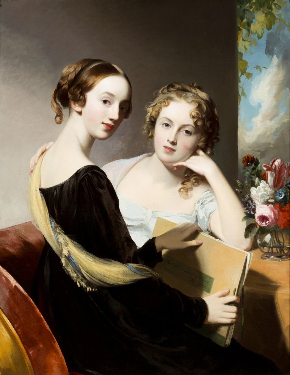 Portret van de gezusters Mary en Emily McEuen door Thomas Sully