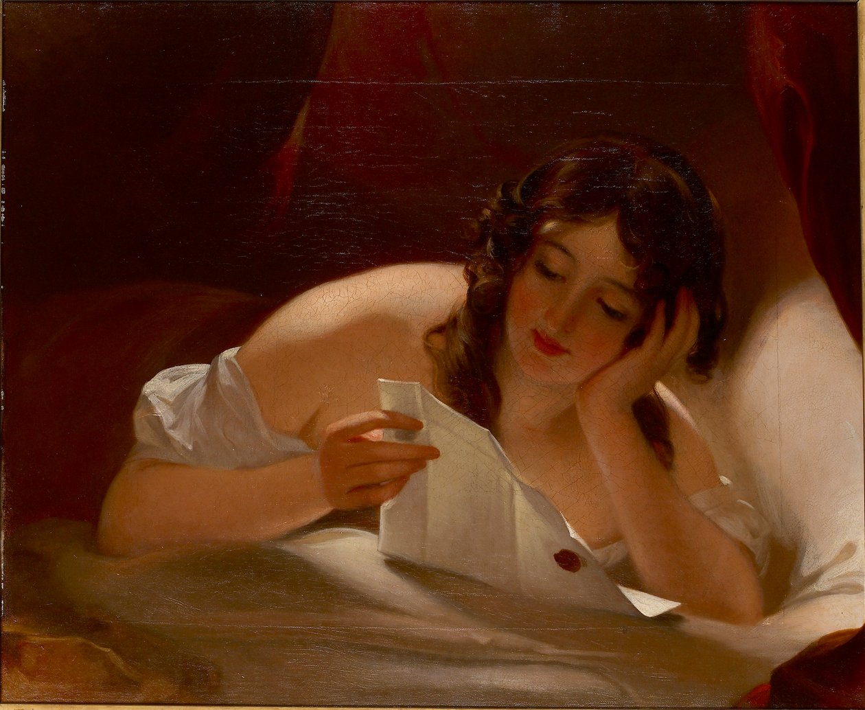 De Liefdesbrief door Thomas Sully