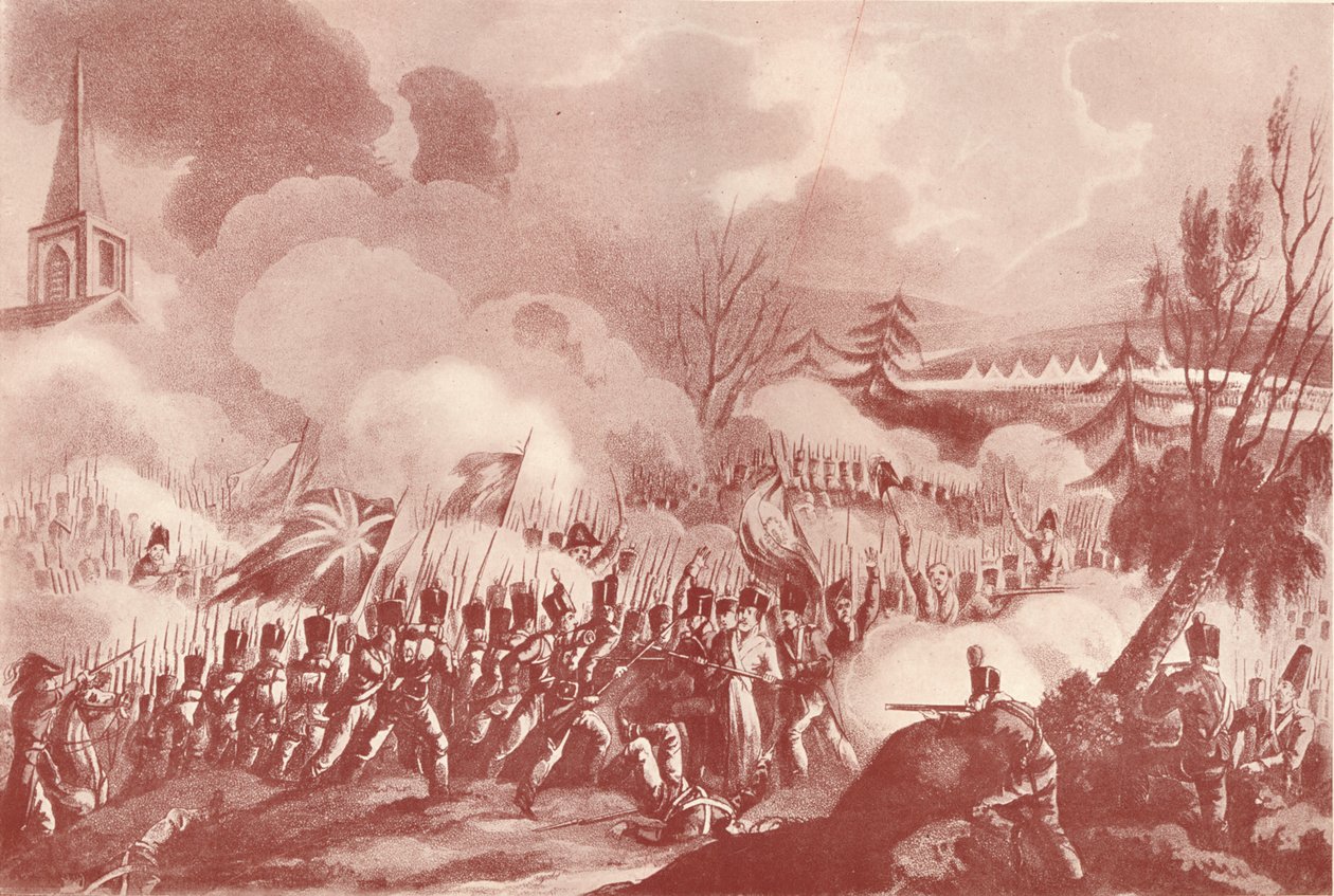 Slag bij St. Jean De Luz, 10 december 1813, c1815 1909 door Thomas Sutherland