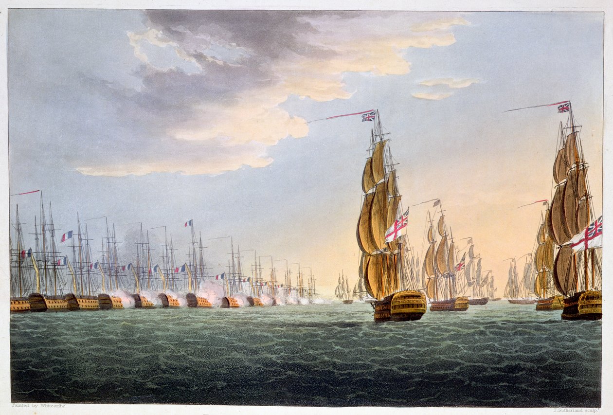 Slag bij de Nijl, 1 augustus 1798, 1816 door Thomas Sutherland