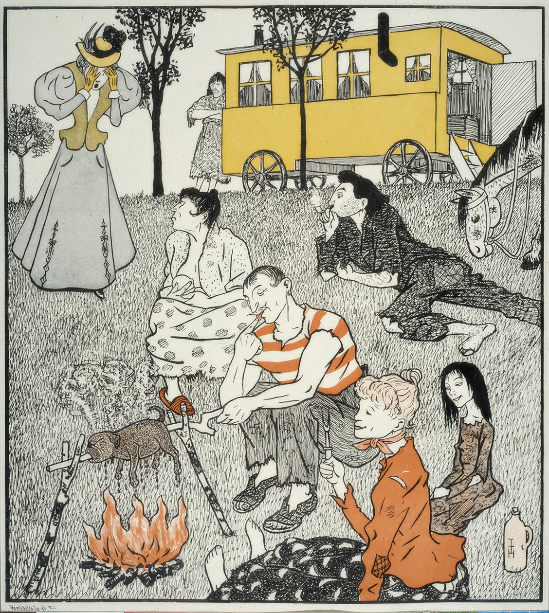 Een weerzien. / Oh Puzzi, moet ik je zo terugvinden! door Thomas Theodor Heine