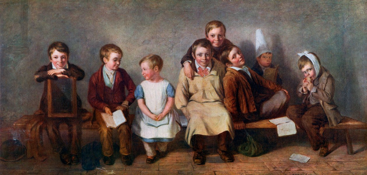 De glimlach, 1842, 1912 door Thomas Webster