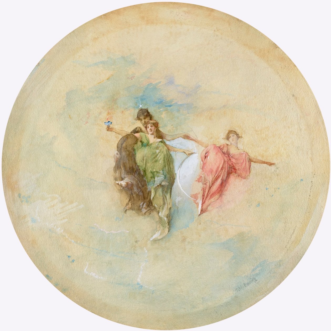 Dageraad door Thomas Wilmer Dewing