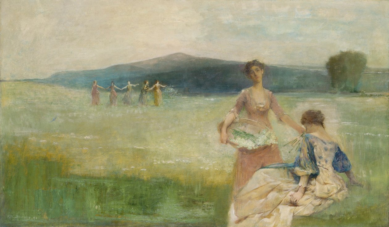 Lente door Thomas Wilmer Dewing